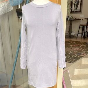 Athleta coaster sweatshirt dress Lavendar